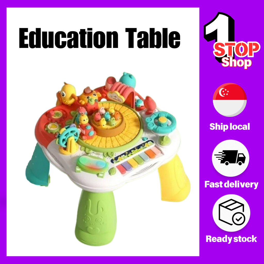 Baby Activity Table Gym Walker Games Baby Activity Center 2-In-1 Multi ...