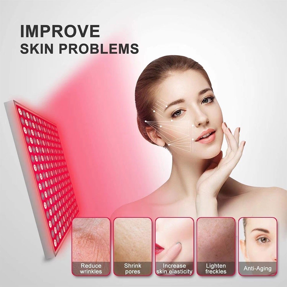 45W Red LED Light Therapy Panel 660nm Red 850nm Near Infrared Light ...