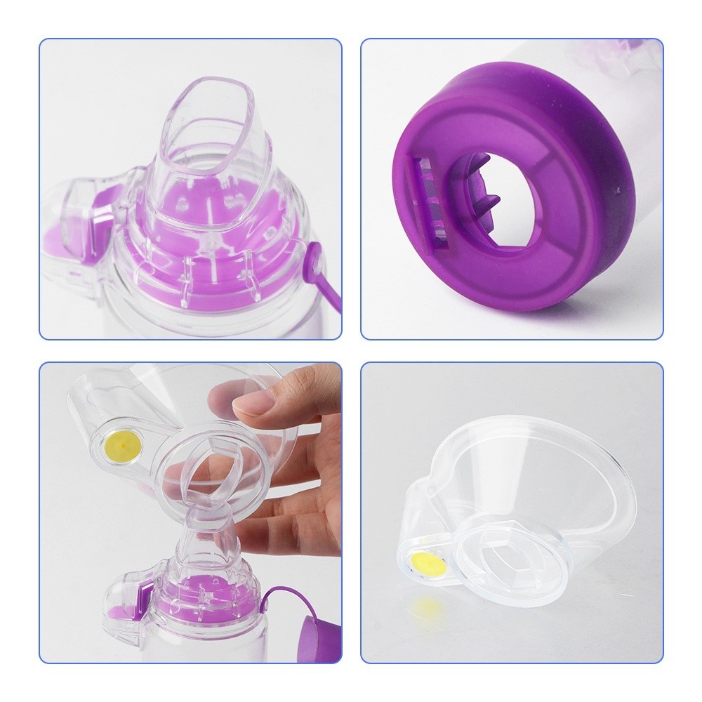 JBMBHC Asthma Inhaler Fog Cup Aerochamber Spacer with Silicone Mask for ...