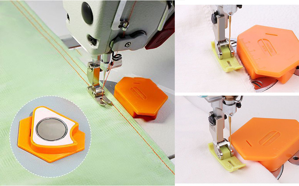 2PCS Seam Guide for Sewing Machine, Polygonal Multifucntional