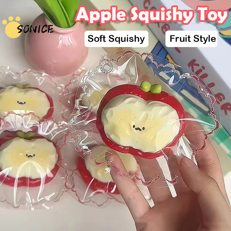 Taba Squishy Kit Apple Squishy Fidget Toy Cute Apple Squishy's Sensory ...