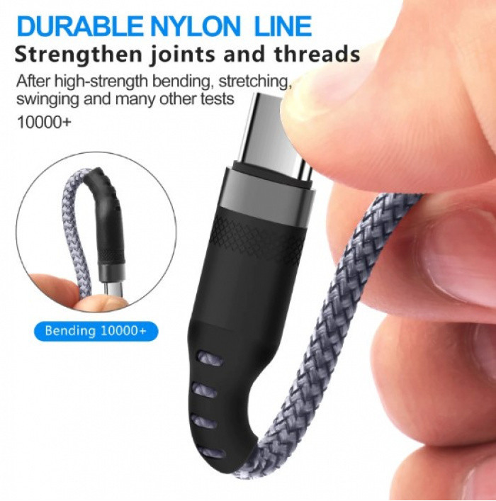 USB Type C Micro Ultra Long Cable 3m 5m 8m Android USB C Braided USB 3A ...
