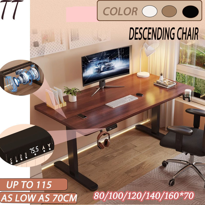 TT Adjustable Standing Desk Desk Computer Desk Electric Height ...