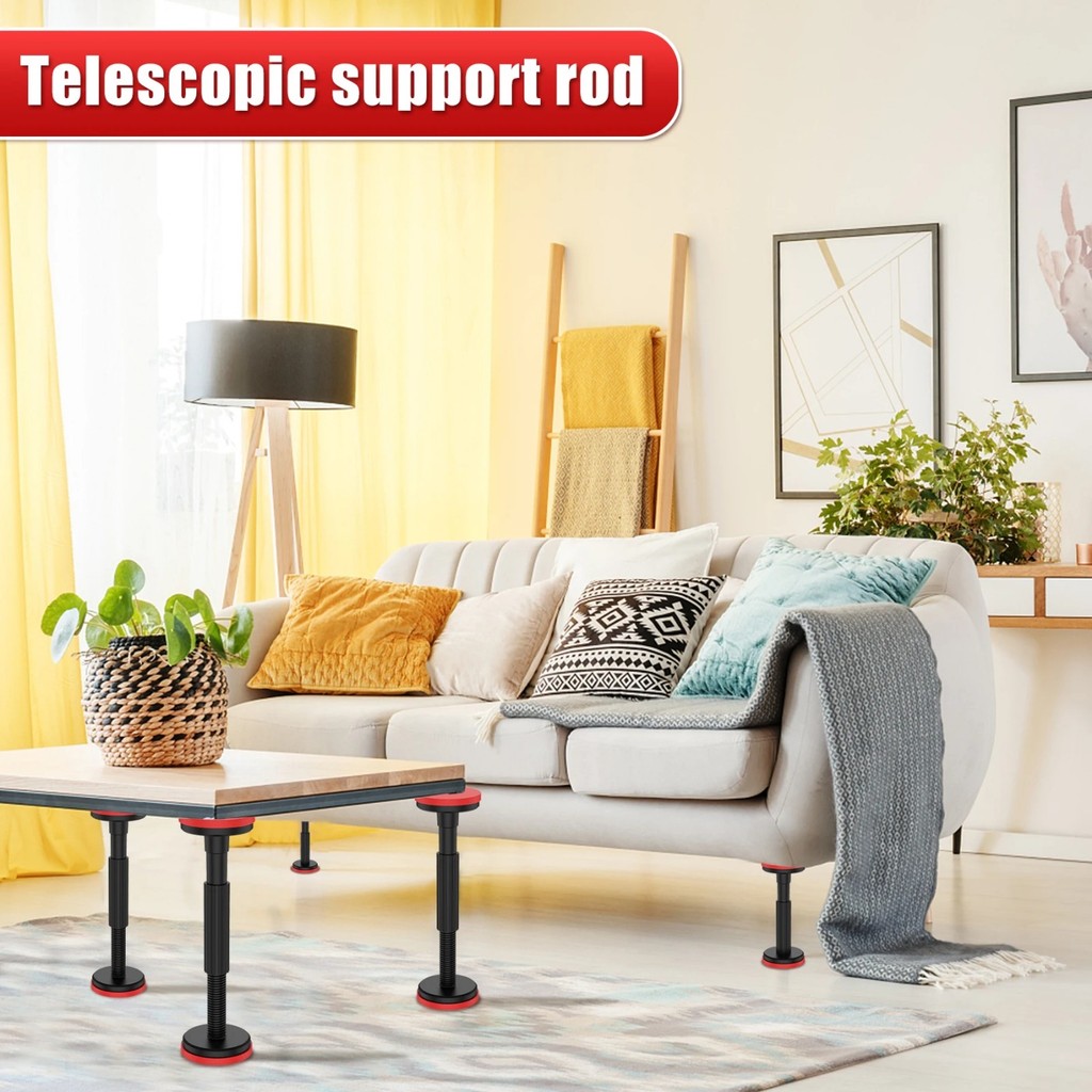 2Pcs Telescopic Support Rod Nylon Cabinet Adjustable Support Pole 200kg ...