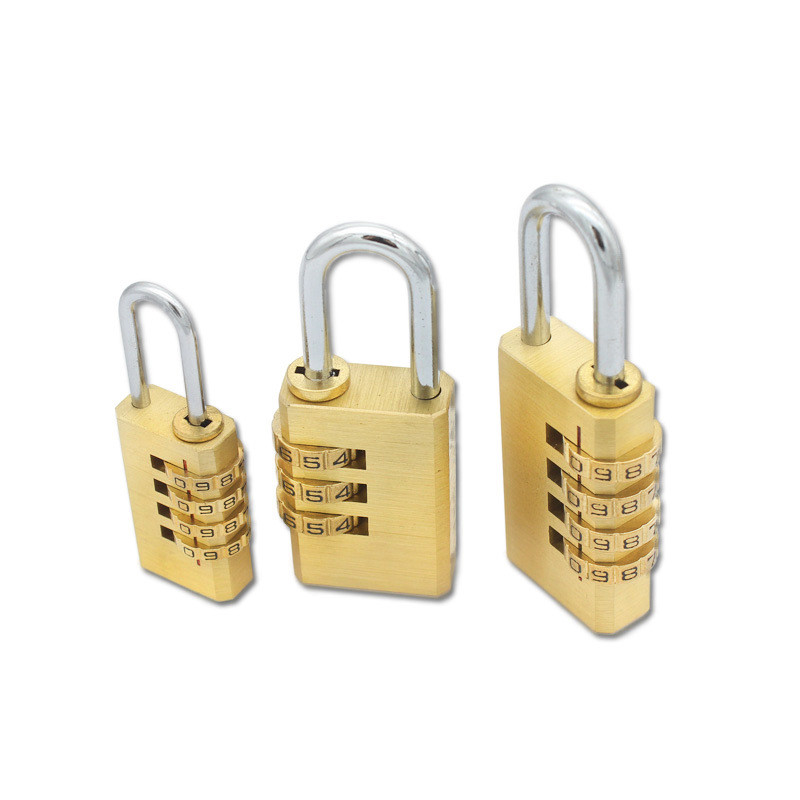 brass coded padlock/mechanical code lock for bag cabinet door window ...