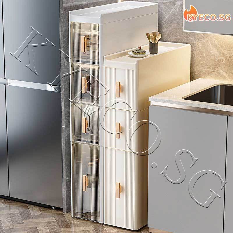 Gap Storage Drawer Super Narrow Side Cabinet Bathroom Multi-layered ...