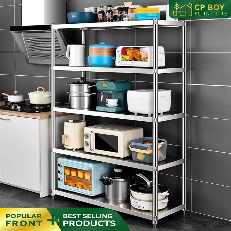 Ssr Kitchen Rack Floor Stainless Steel Rack Multi-layer Microwave Oven ...