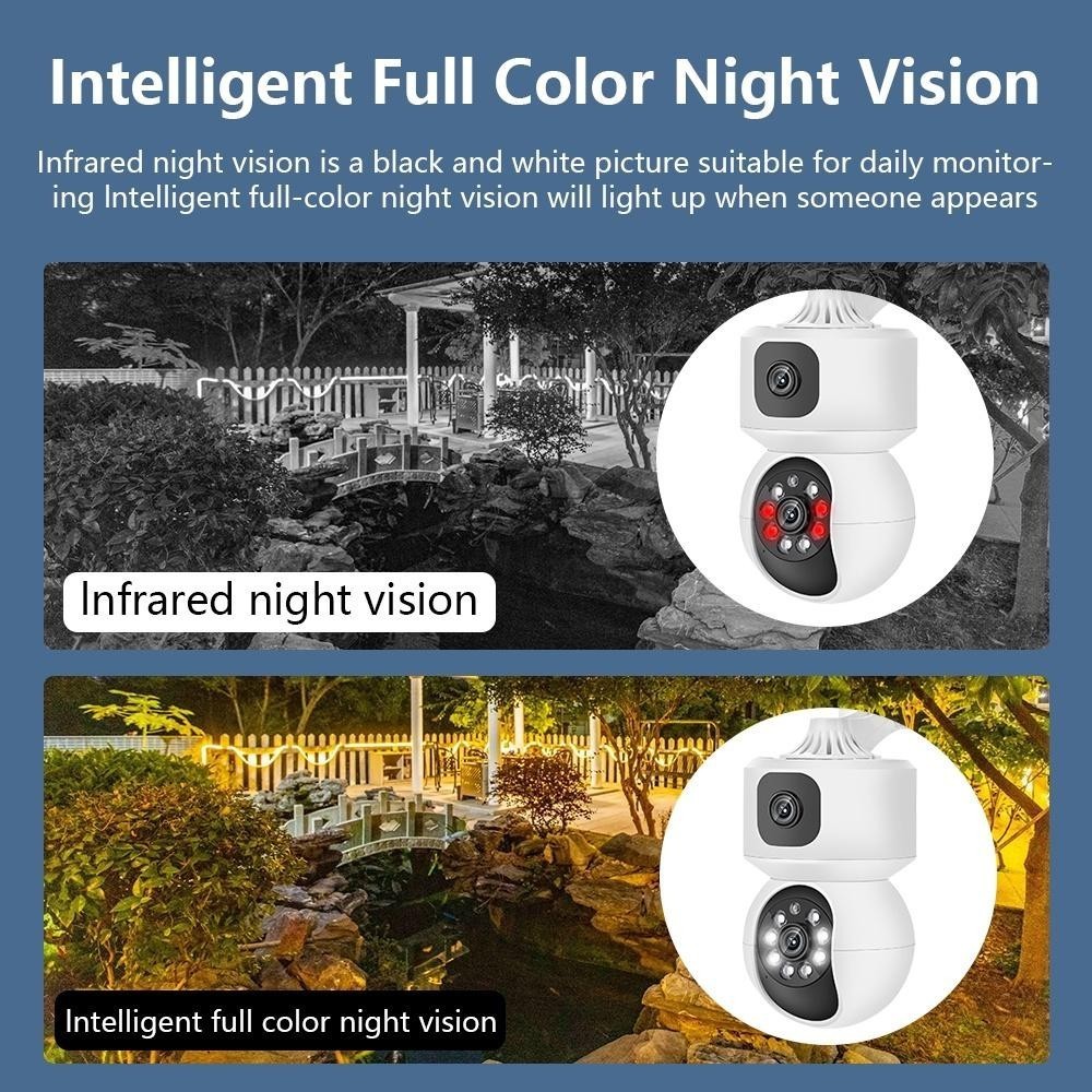 iShop Dual Lens Camera 360 wifi 2.4G Pet Camera Camera Baby Monitor ...