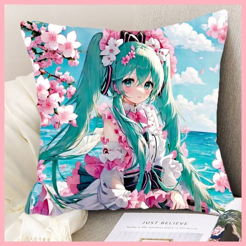 Pillow Hatsune miku Kagamine Rin Kagamine Len Megurine Luka Hatsune miku miku miku Pillow Merchandise Customized fufu Anime Two Dimensional Full Body Doll Doll Pillow Shopee Singapore