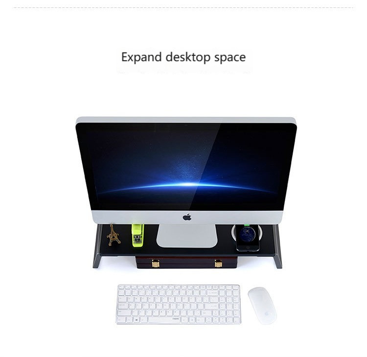 Adjustable Monitor Stand Riser Desktop Laptop Shelf with Drawer ...