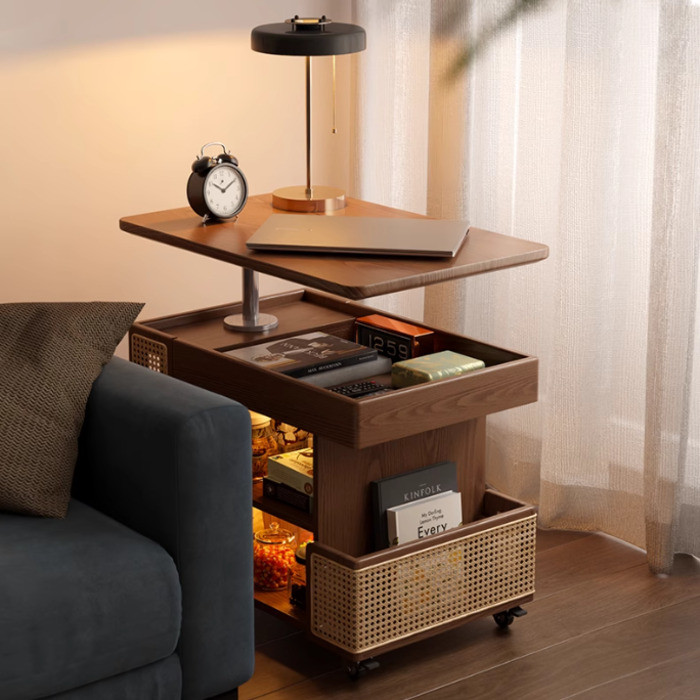 Coffee Table Movable Lift Type Small Apartment Living Room Sofa Side ...