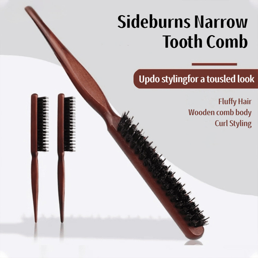 3 rows of sideburns fluffy Fluffy Hair pointy tail comb long handle ...