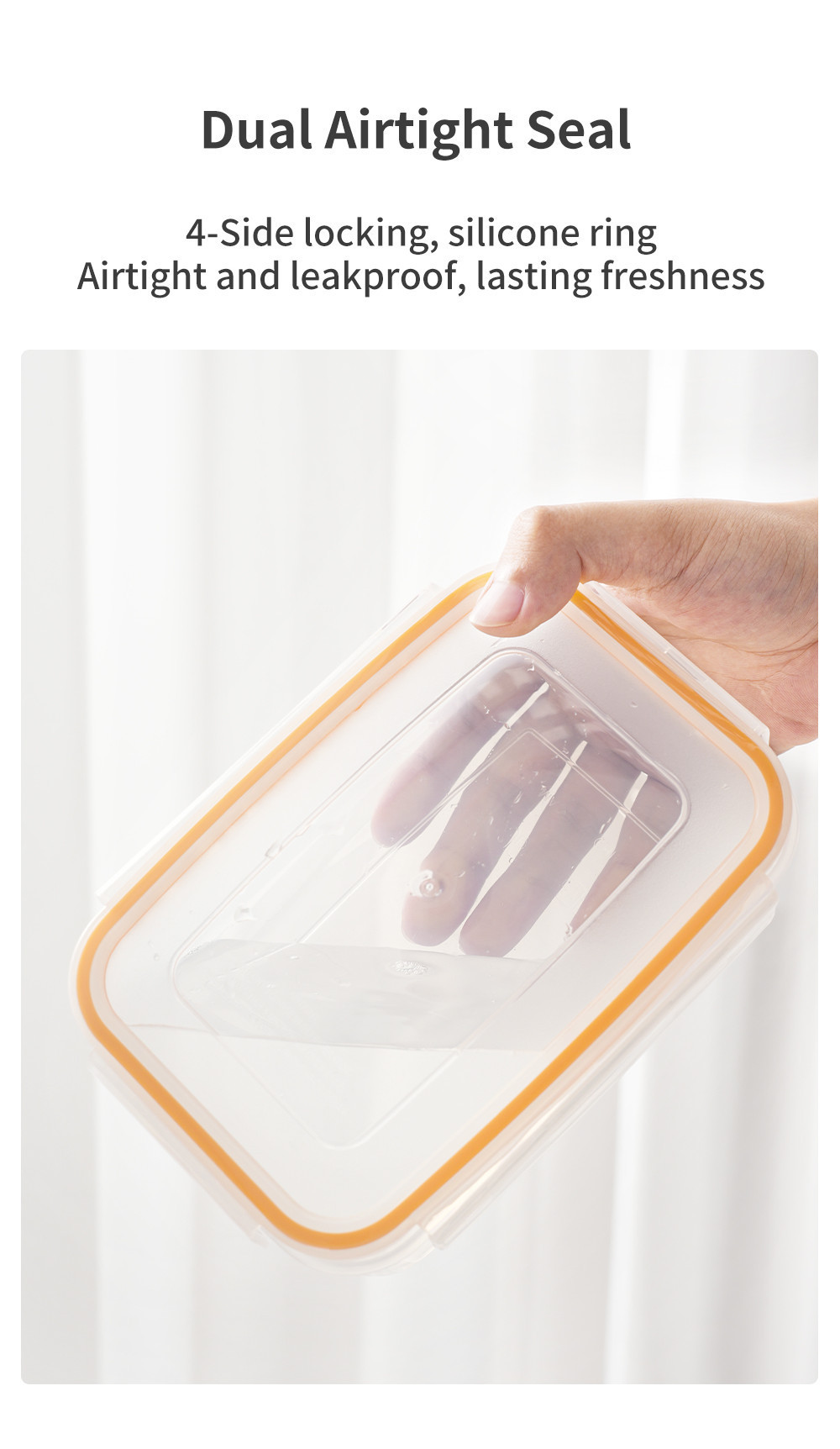 Simplus Food Storage Containers BPA Free Microwave Safe(340ML*2+800ML ...