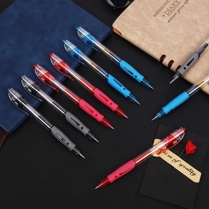 55 Pack Retractable Gel Ink Pens Set 5 pen + 50 refill 0.5mm Fine Point ...