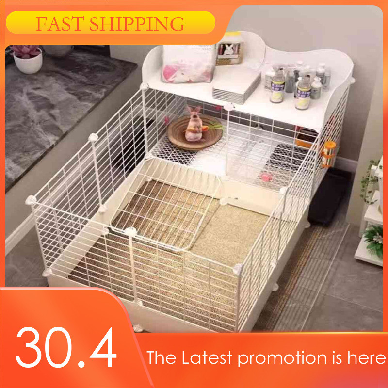 PETORIA Rabbit Cage Household Rabbit Cage Large Indoor Cat Cage All ...