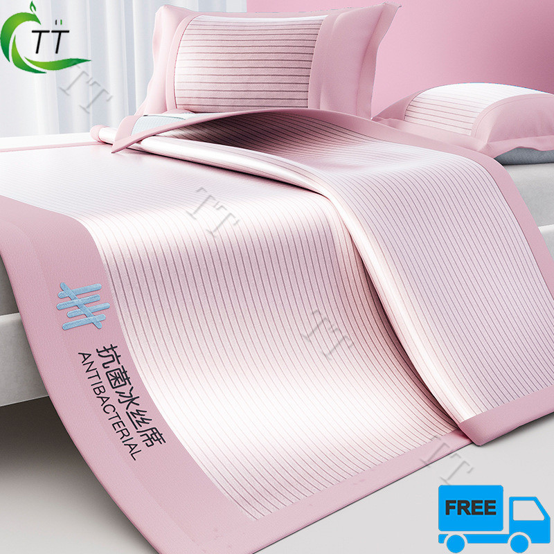 ⚡T.K Antibacterial Ice Silk Cool Mat For Naked Sleeping In Summer ...