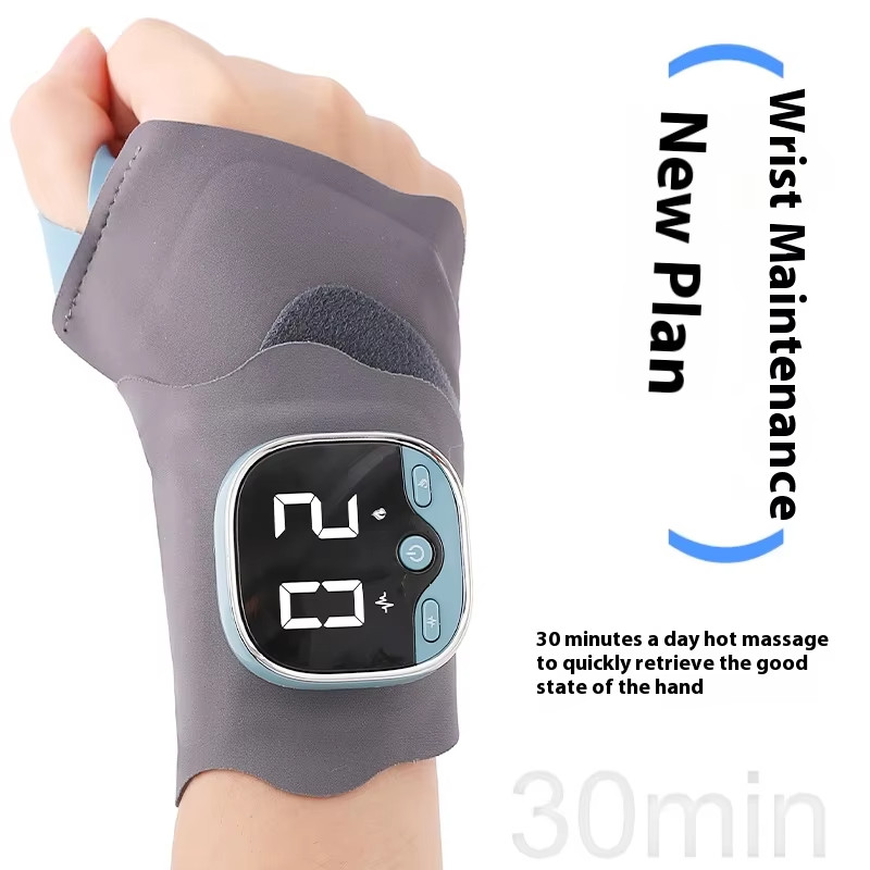 Portable Electric Heating Wrist Massager EMS Microcurrent 5 Levels Hot ...