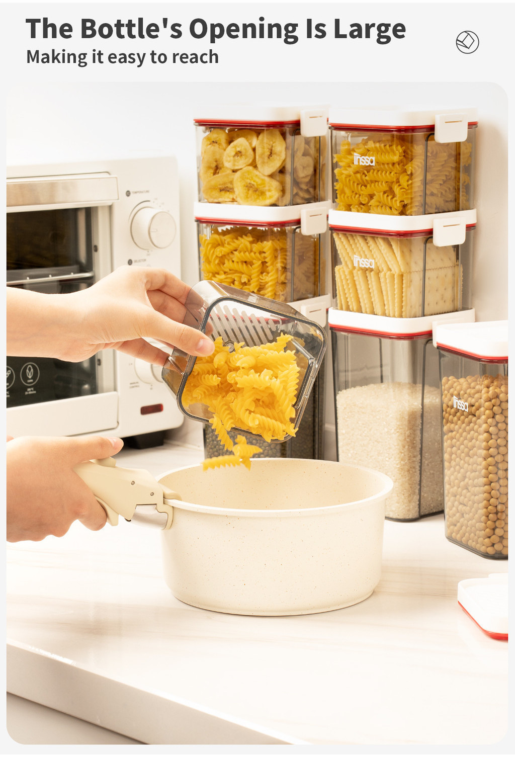 Simplus Storage Box Container 2pc Sealed Plastic Silicone Seal Kitchen ...