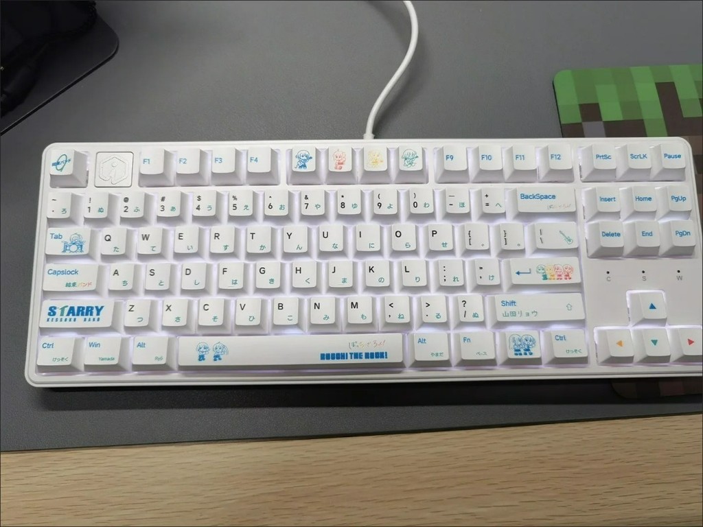 Yamada Ryo Keycaps Cherry Profile 136 Keys PBT Dye Sublimation Japanese ...