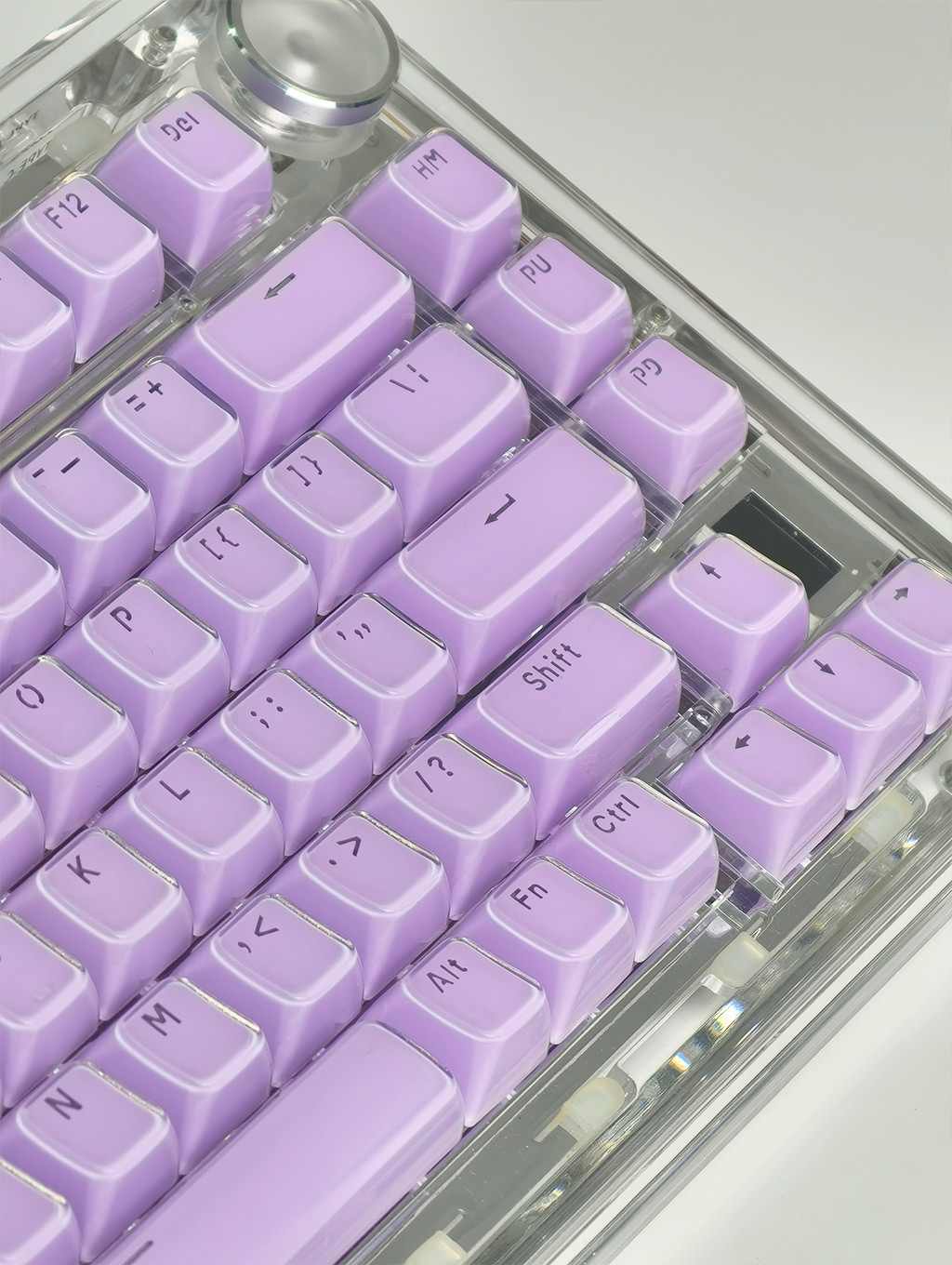Purple Jelly Keycaps OEM Profile 136 Keys PC PBT Letter Light ...