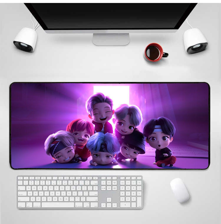 BTS TINYTAN GAMING MOUSE PAD(30CM x 70CM) | Shopee Singapore
