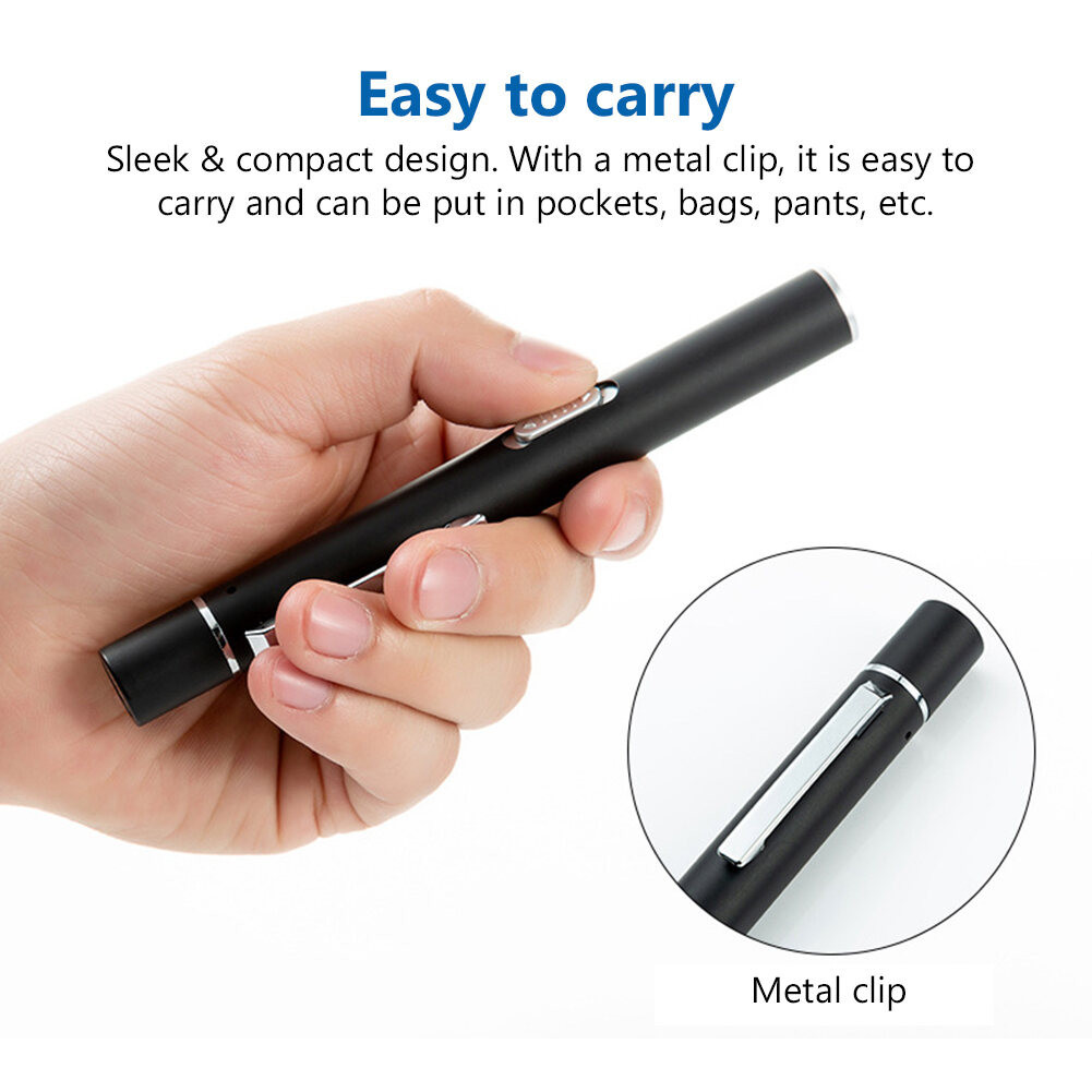 USB Rechargeable Medical Pen Torch Penlight w/ Dual Inspection Light ...