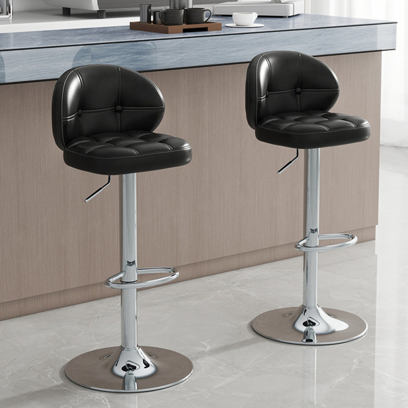 Bar Stool Adjustable Modern Light Luxury Bar Chair Swivel Backrest ...
