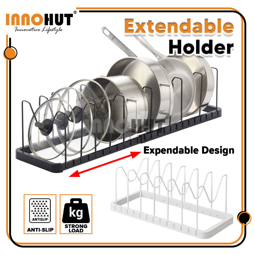 [1PC] Innohut Extendable Dish Holder Dish Drainer Pots Pans & Dish ...