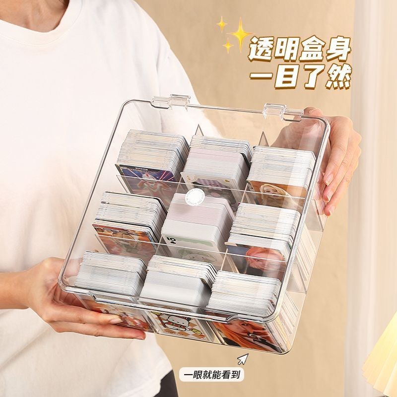 Small Card Storage Box Flip-top Acrylic Card Ultraman Card Pony Card ...