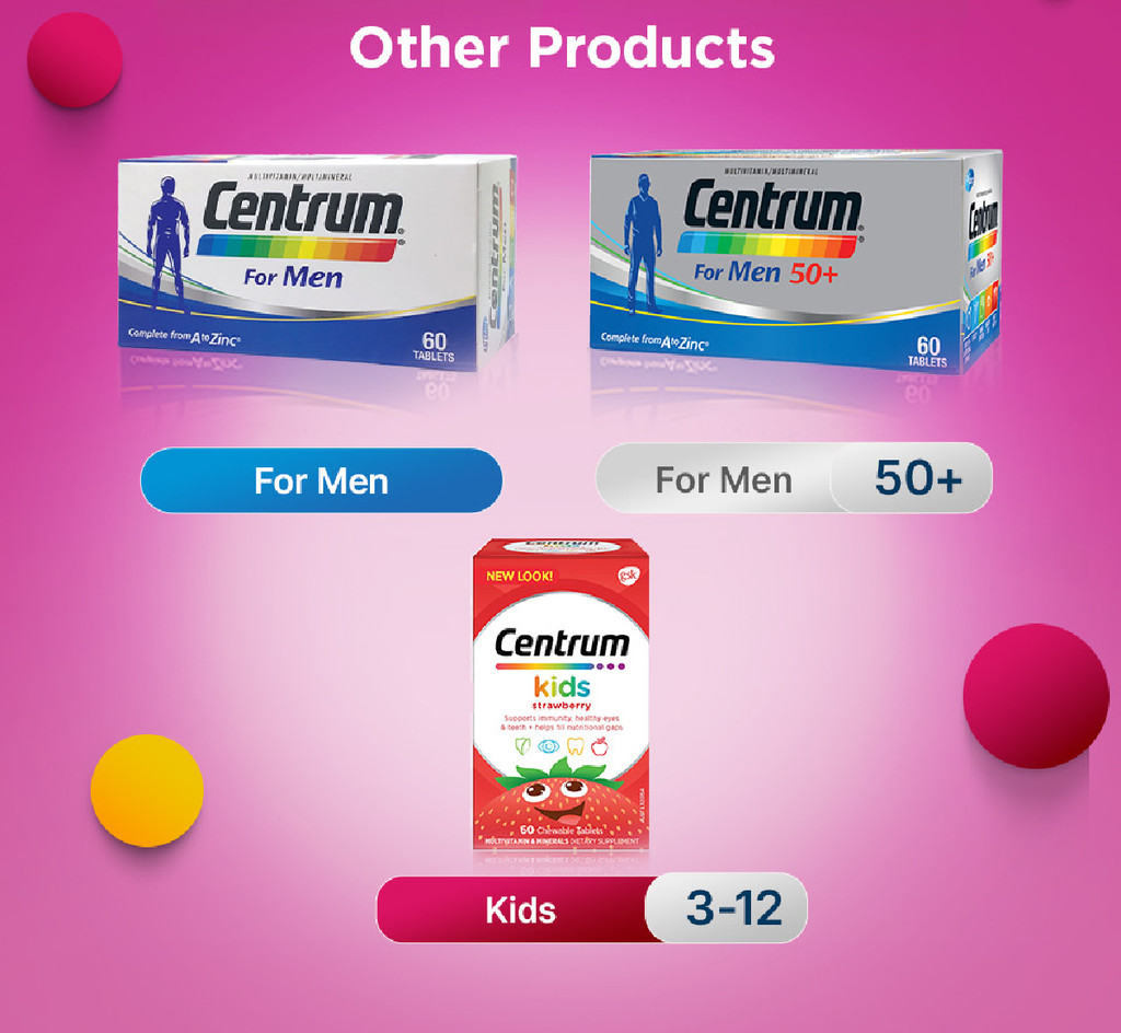 CENTRUM Multivitamin Supplement for Women, Immunity, Energy, Skin, Hair ...