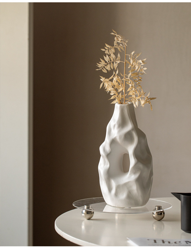 Scandinavian Style Home Decoration Modern Simple Ceramic Vase Dried ...