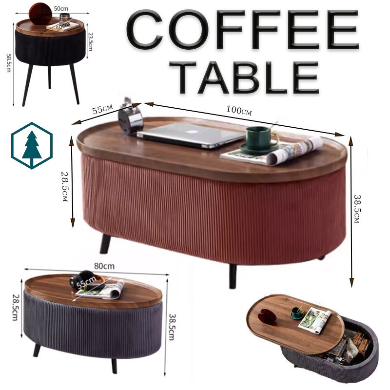 GT Coffee Table Nordic Side Tea Enclosed Storage Sofa Corner Veet ...
