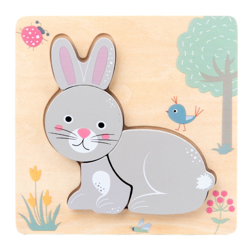 Wooden 3D Animal Puzzle – New Cartoon-Themed Learning Toy for Toddlers ...