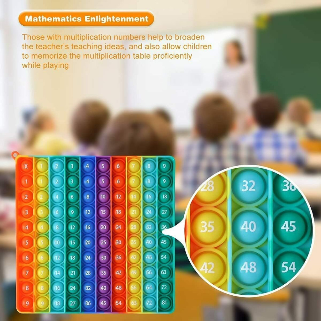 Multiplication Math Games Pop Fidget Toys Kids Education Counting ...