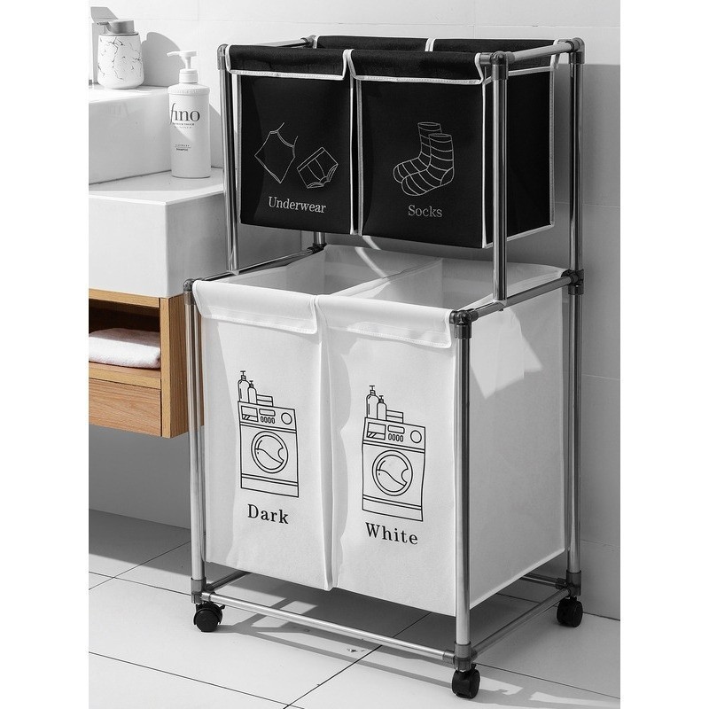 Dirty Clothes Basket Large Laundry Storage Rack Laundry Basket With ...
