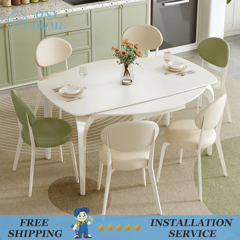 Rock Plate Dining Table Retractable Small Household Simple Induction ...