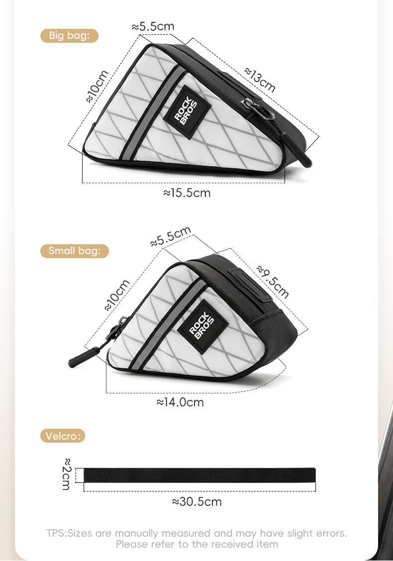 ROCKBROS Folding Bicycle Triangle Bag Portable Convenient Bicycle Tool