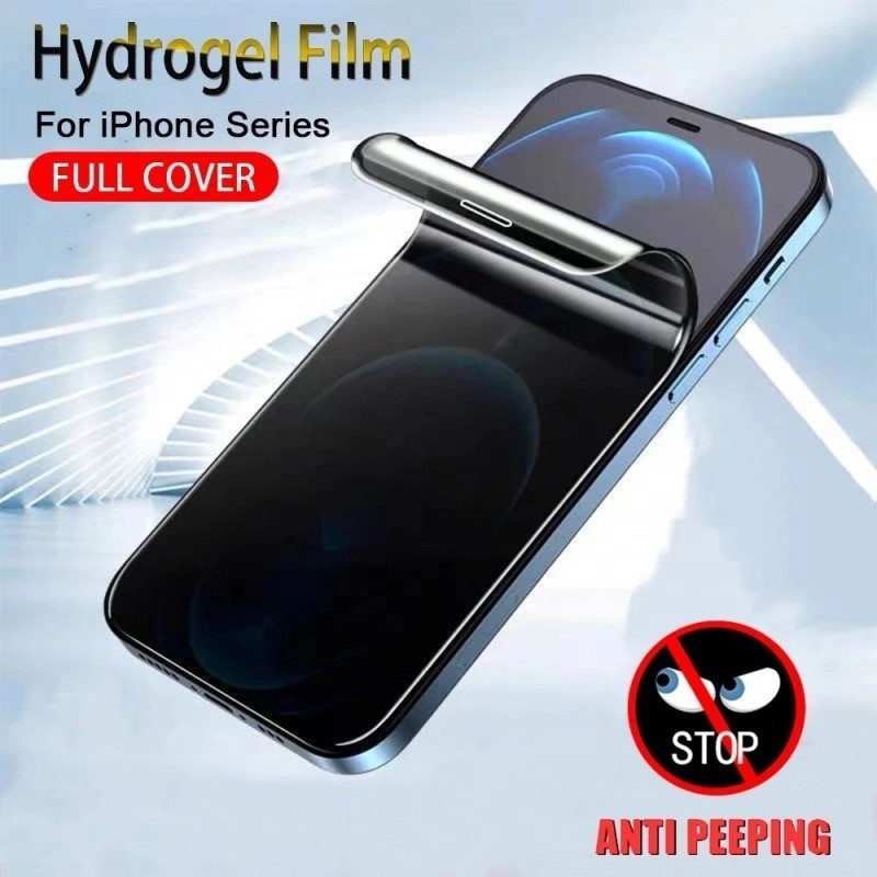 Matte Anti Spy Privacy Hydrogel Film For iPhone 16 15 14 Pro Max 12 13