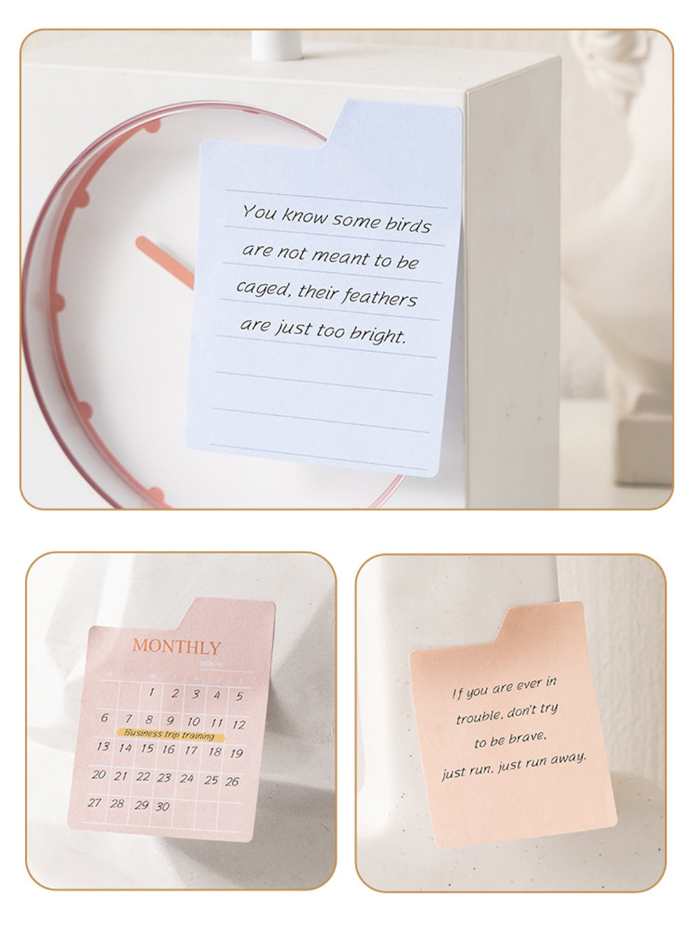 60 Sheets Multifunctional Sticky Notes Notepad Memo To Do List Planner ...