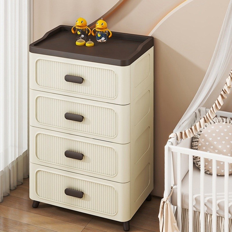Chest Of Drawer Cabinet Drawer Storage Style Plastic Household Bedroom ...