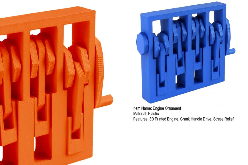 Engine Tool Engine Fidget Toy Mini 3d Printed Engine Figurine for ...