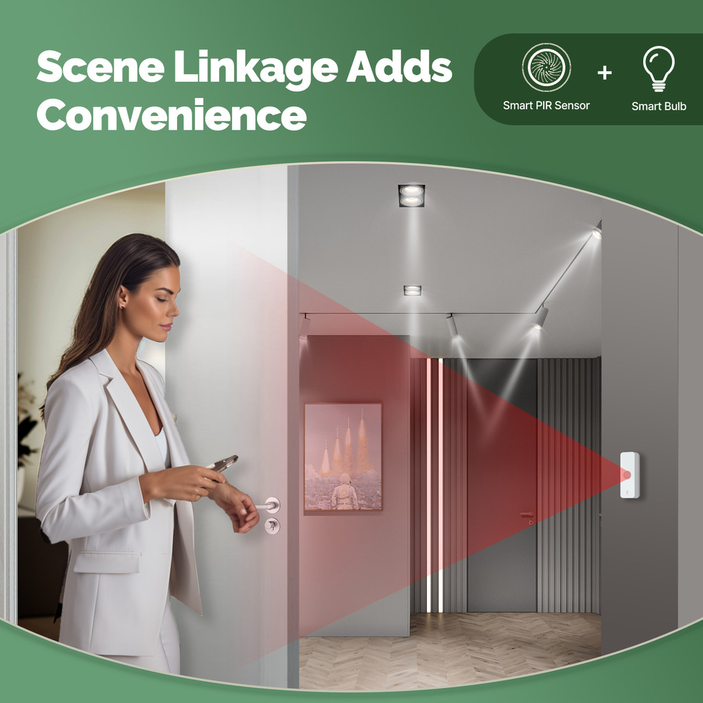 MOES ZigBee PIR Motion Sensor Human Sensor Detector Smart Life Tuya App ...