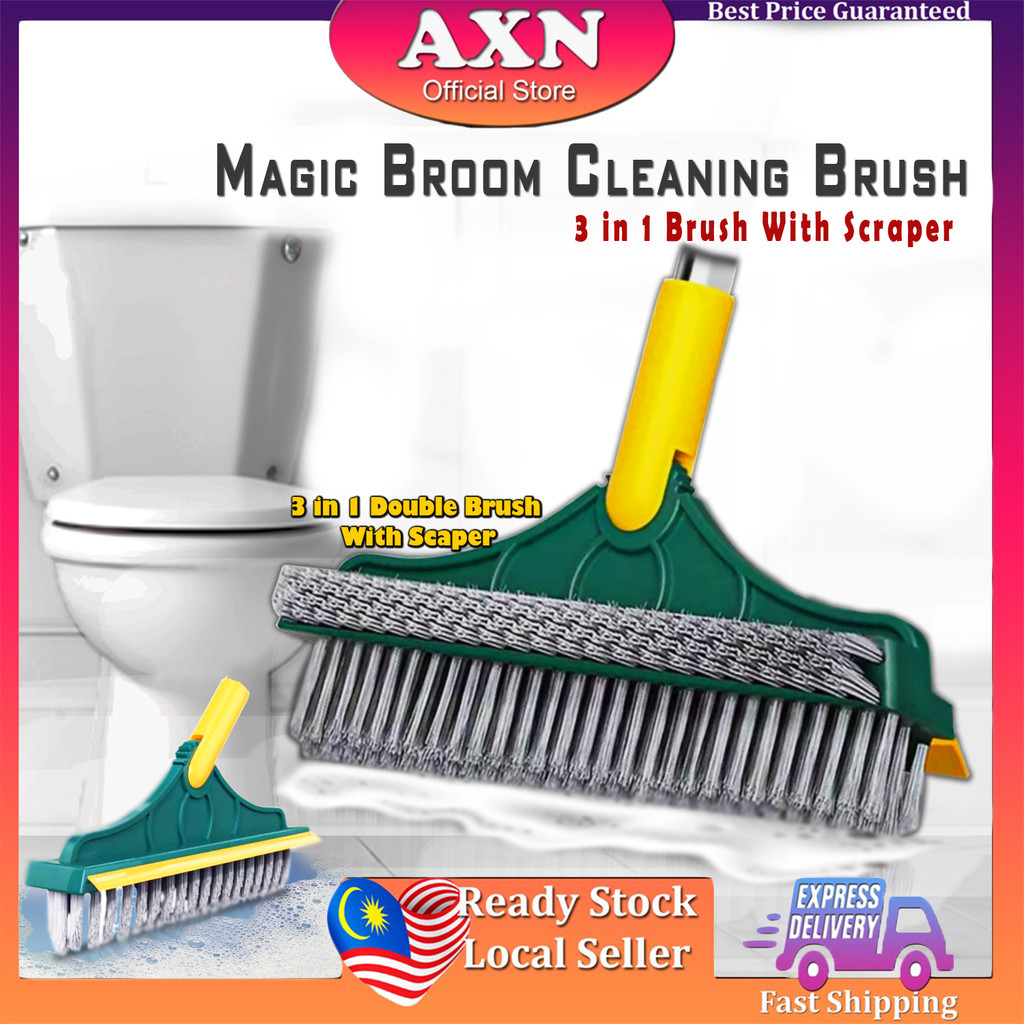 AXN 2 in 1 and 3in 1 Magic Broom Penyapu Lantai Floor Cleaning Brush ...