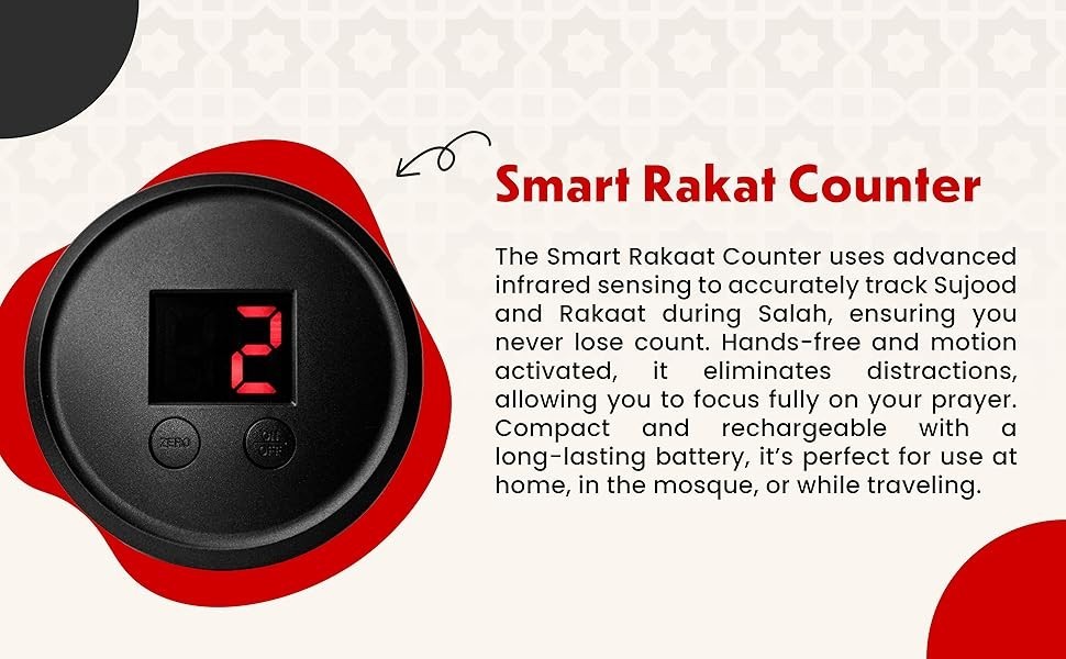 Smart Rakaat Counter with Sensor Islamic Digital Prayer Tracker ...
