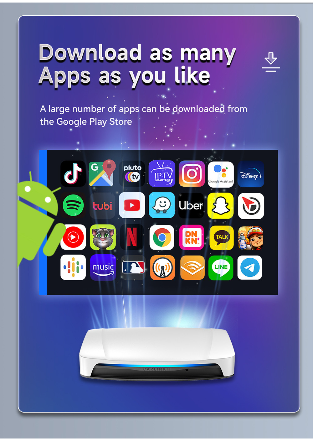 EAU Carlinkit UHD Wireless Carplay TV Ai Box Android SDM660 GPS