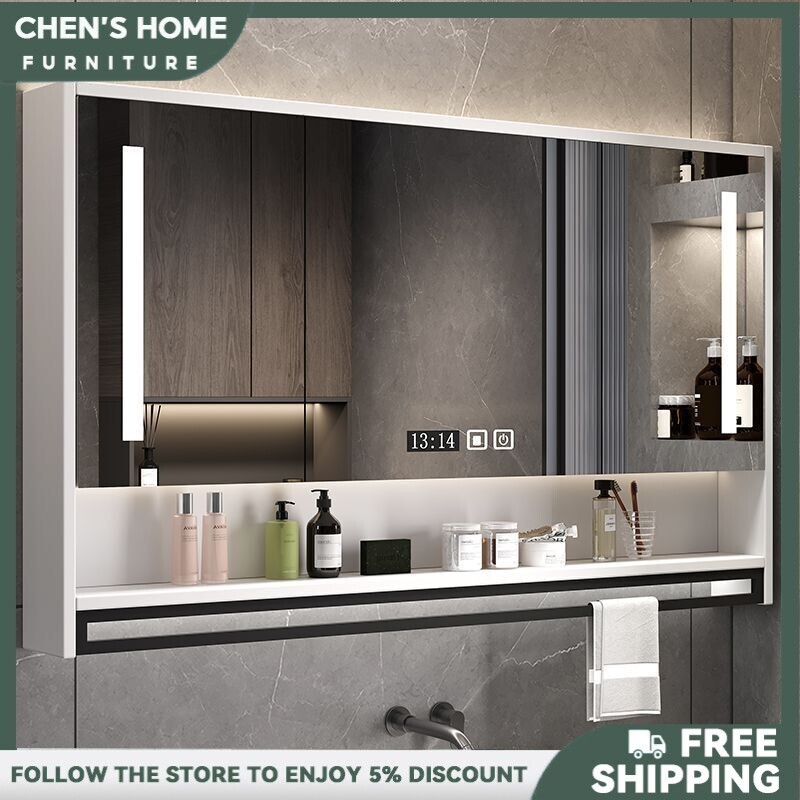 Smart Wall-mounted Intelligent Led Light Anti Fog Hotel Bathroom Mirror ...