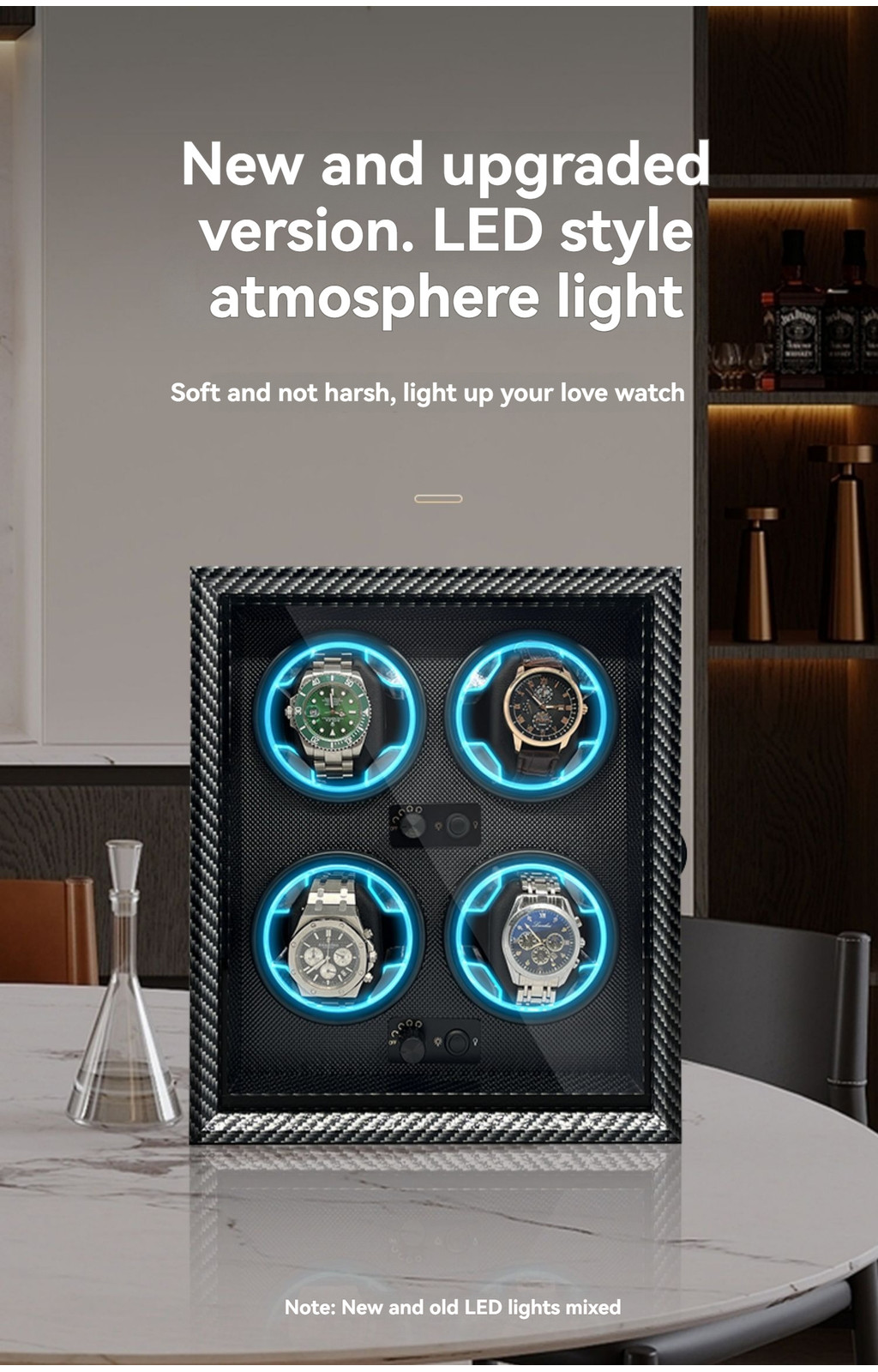 BLUETIDE Watch Winder Box Automatic for 1/2/3/4/6 slot Automatic watch ...