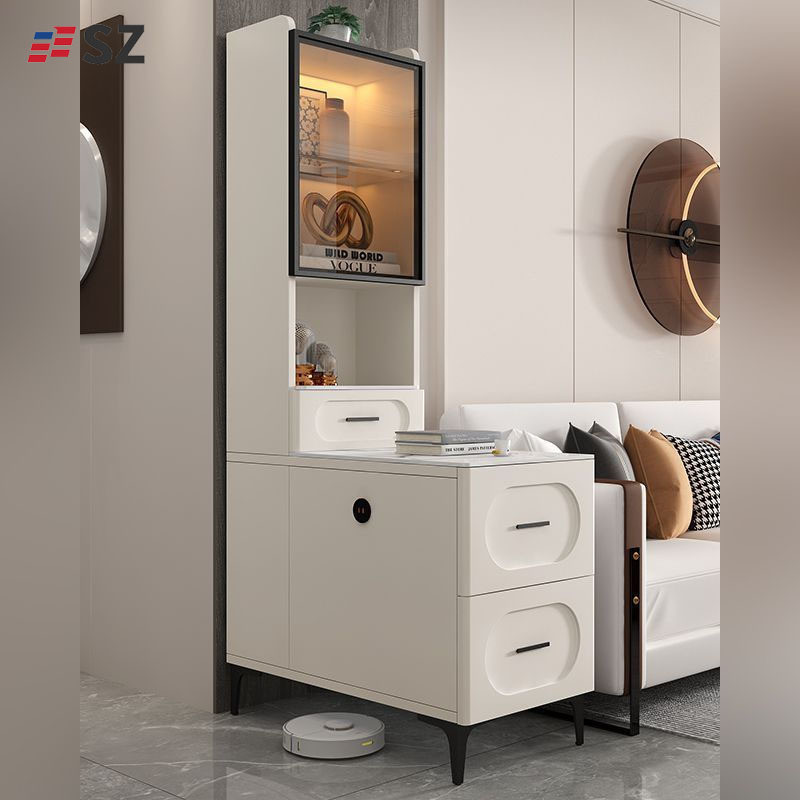 Side Cabinet Rock Board Sofa Storage Cabinet Living Room Home ...