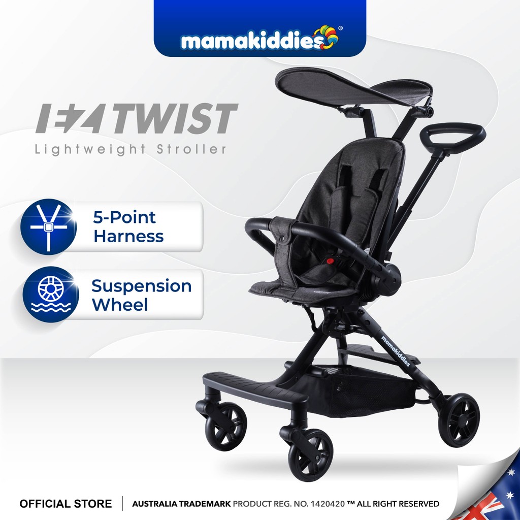 EN CERTIFIED Mamakiddies EZ Twist Magic Baby stroller Compact Lightweight Travel Kids Stroller Shopee Singapore