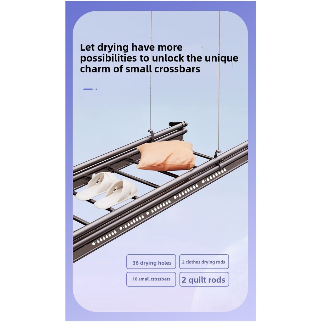 Balcony Lifting Clothes Hanger / drying rack / hanger dryer pole type ...